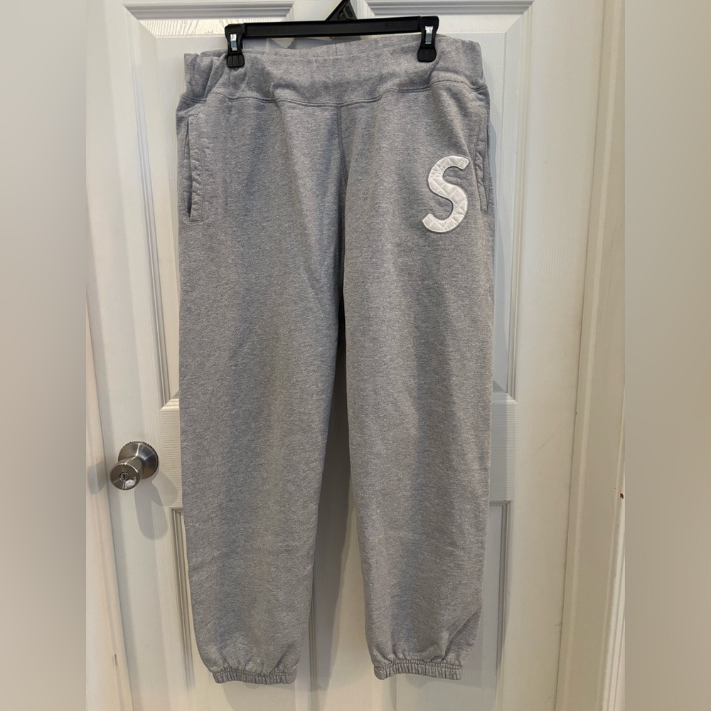 Supreme mens Sweatpants with White 'S' Emblem